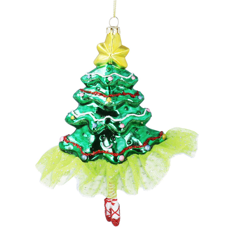 Glass Tree with Tutu Decoration