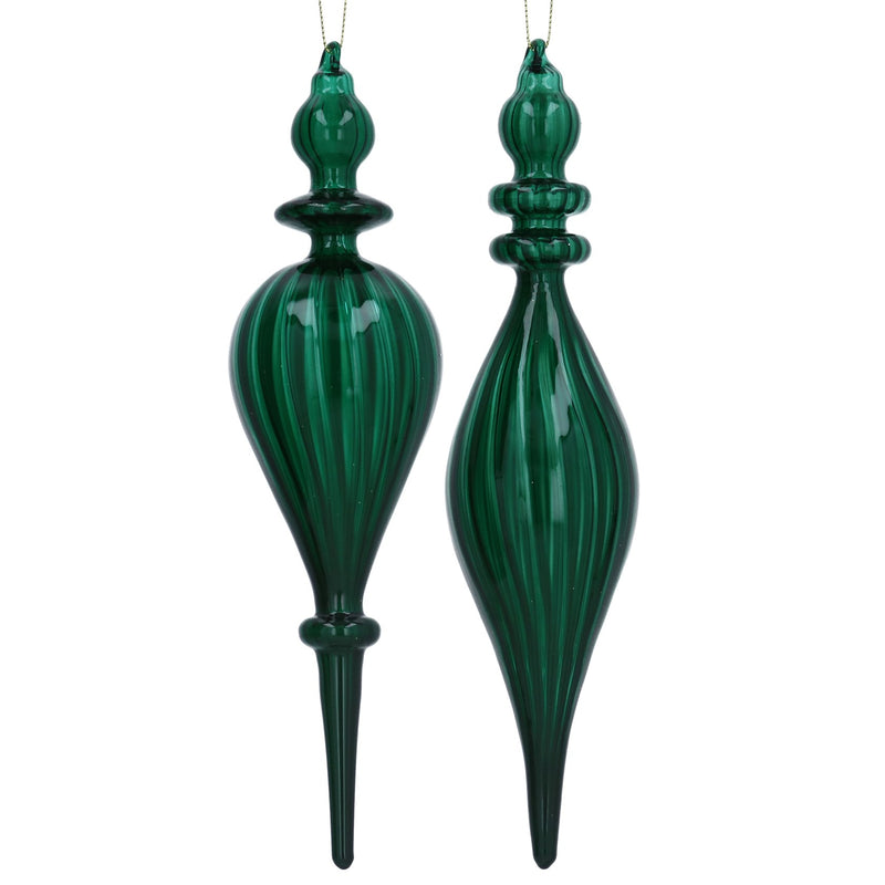 Green Finial Drop Decoration
