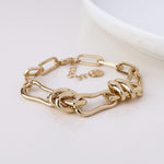 ODYSSEY LINK BRACELET-IMITATION GOLD PLATE