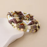 MALLORY MIXED BRACELET STACK - PASTEL/GOLD