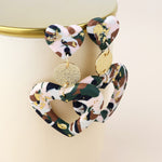 MUSE STATEMENT HEART EARRINGS - MULTI/GOLD