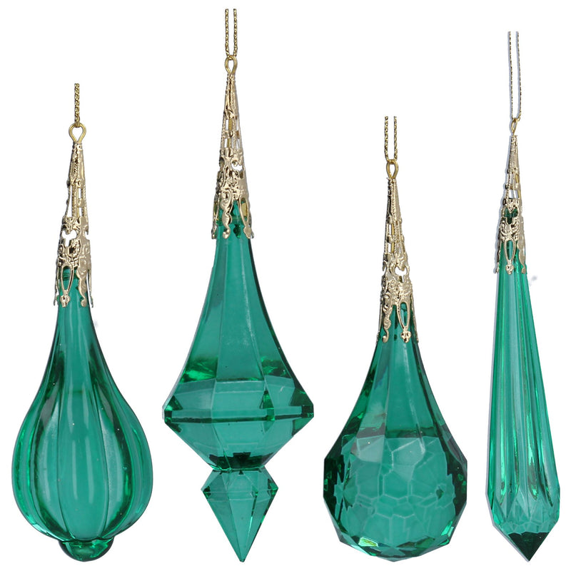 Clear Green Acrylic Crystal Decoration
