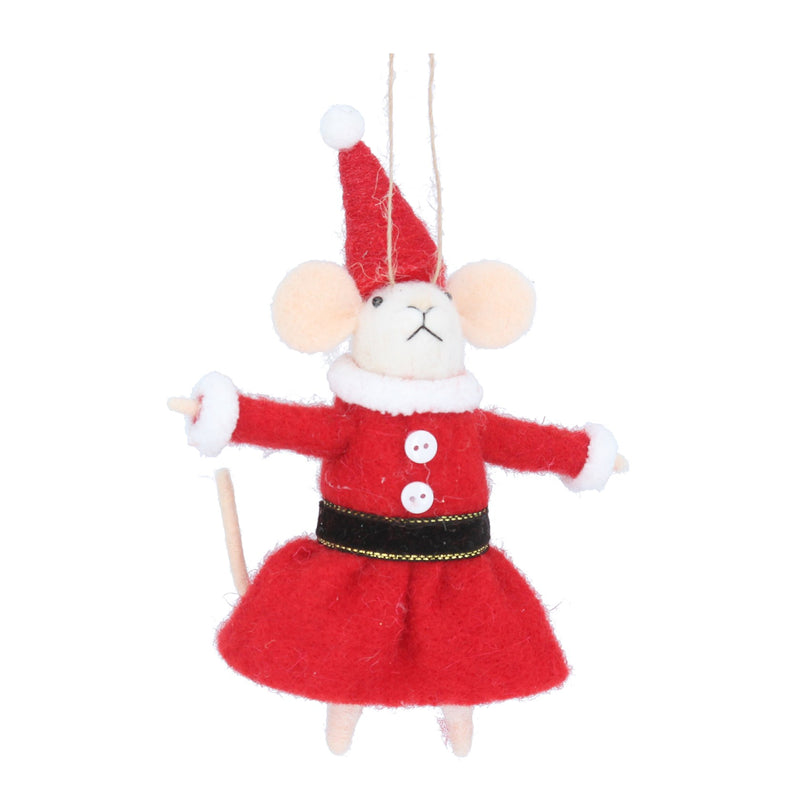 Mrs Santa Wool Decoration