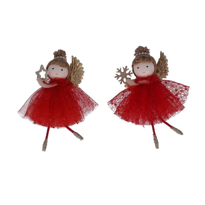 Fabric Fairy with Star/Snowflake,