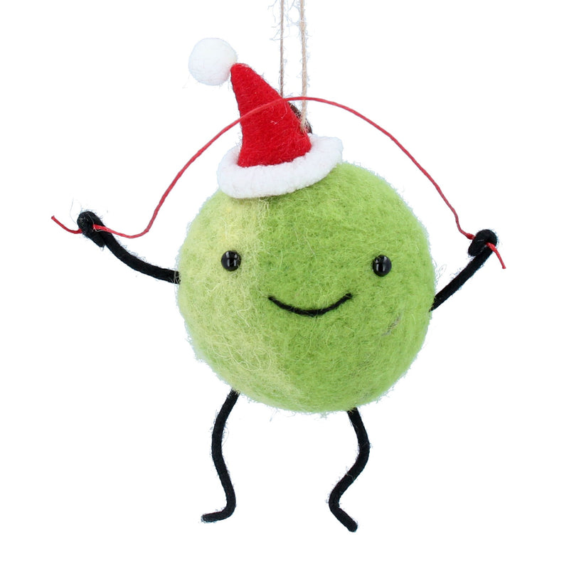 Mixed Wool Skipping Santa Sprout