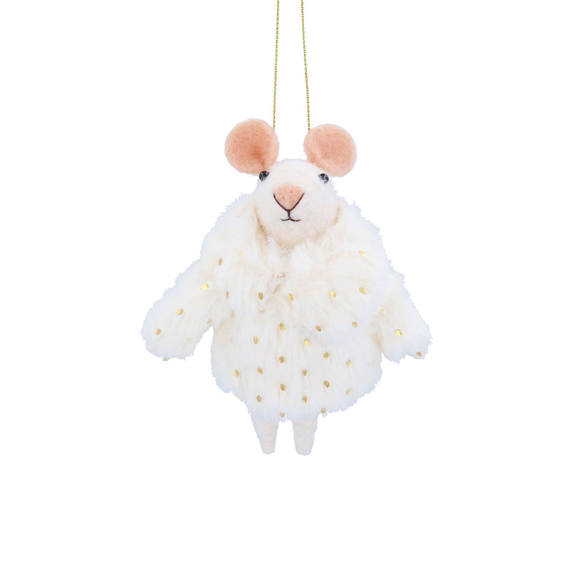 Mouse with White Coat Decoration