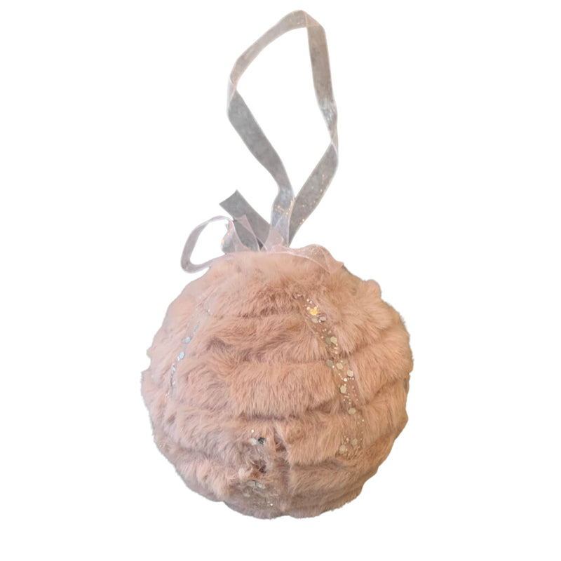 Faux fur bauble