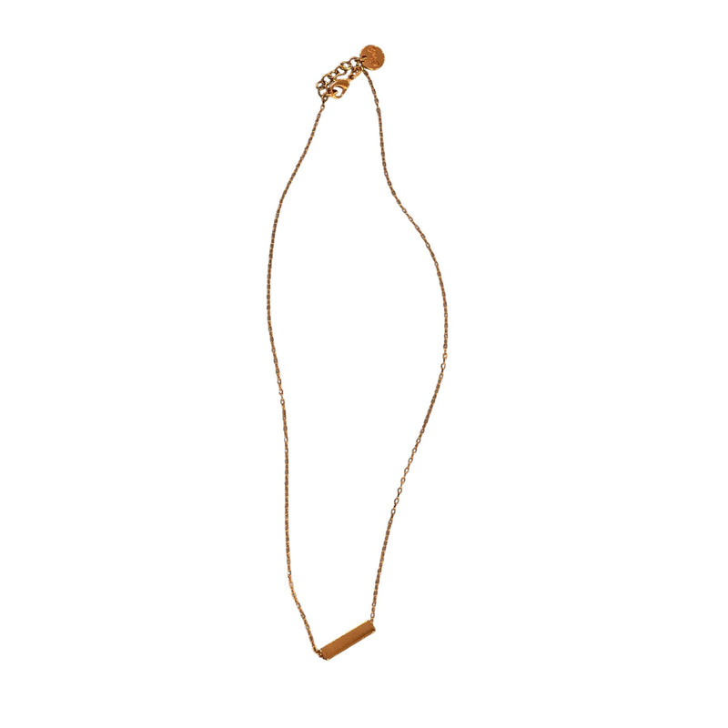Gold bar necklace