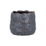 Brown Metallic Stoneware Mushroom Pot Cover