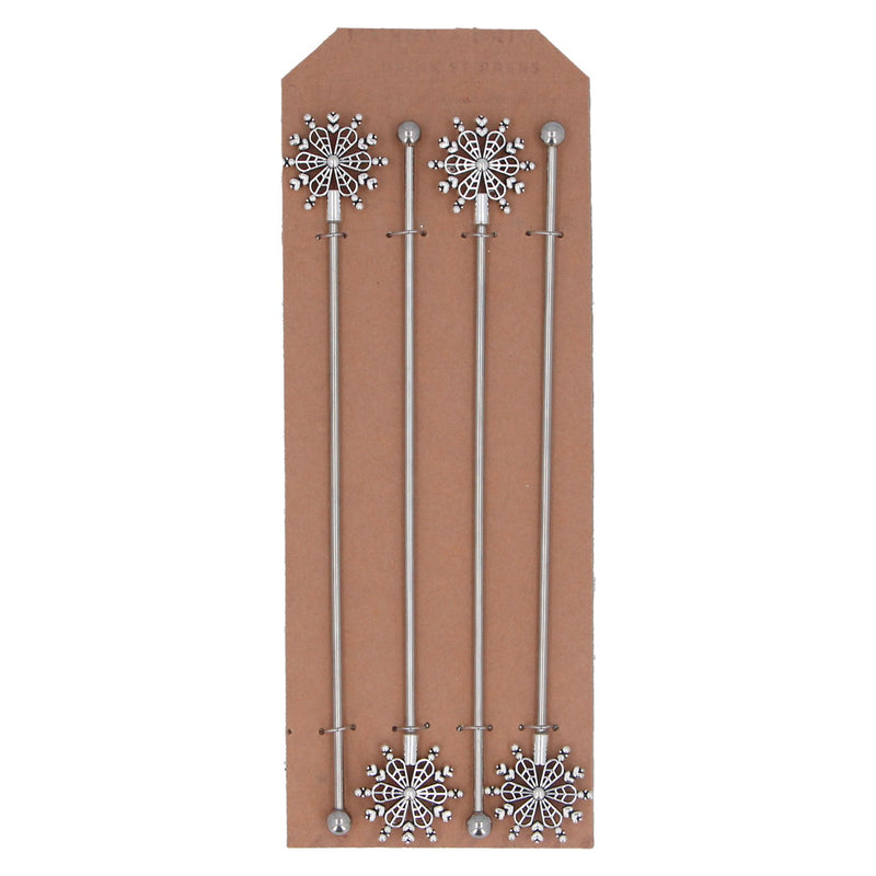 Metal Snowflake Cocktail Stirrer