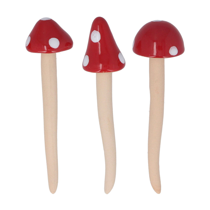 Ceramic Toadstool Spike Ornament, Small