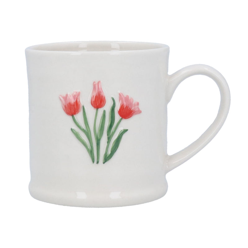 Stoneware Mug Pink Tulip