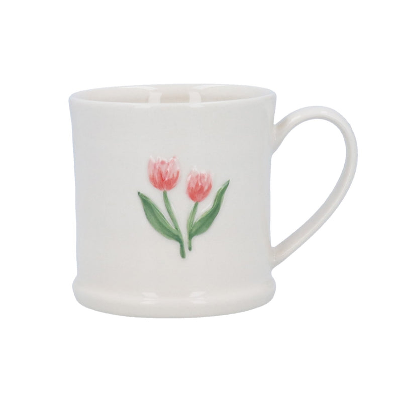 Stoneware Mini Mug Pink Tulip