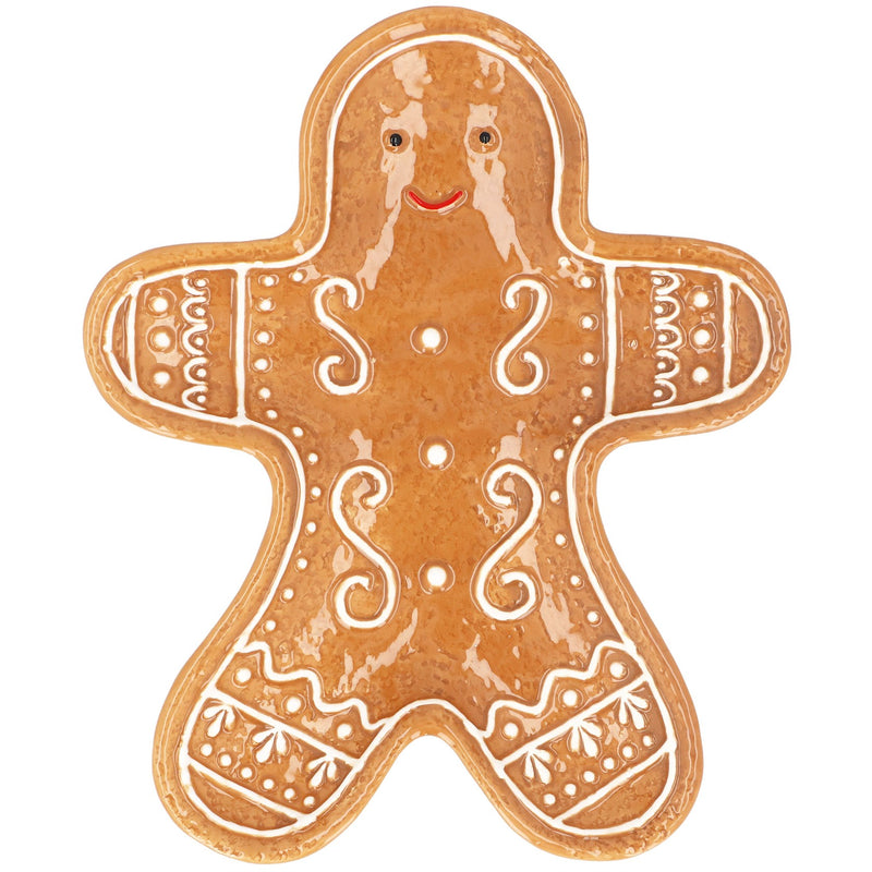 Ceramic Gingerbread Man Plate