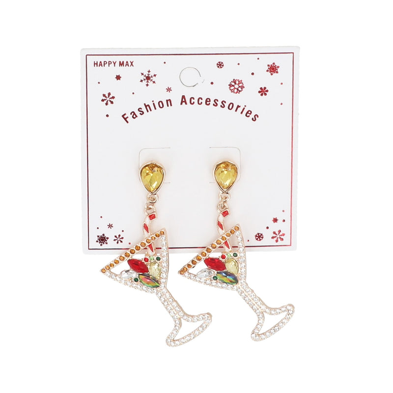 Enamel Cocktail Earrings