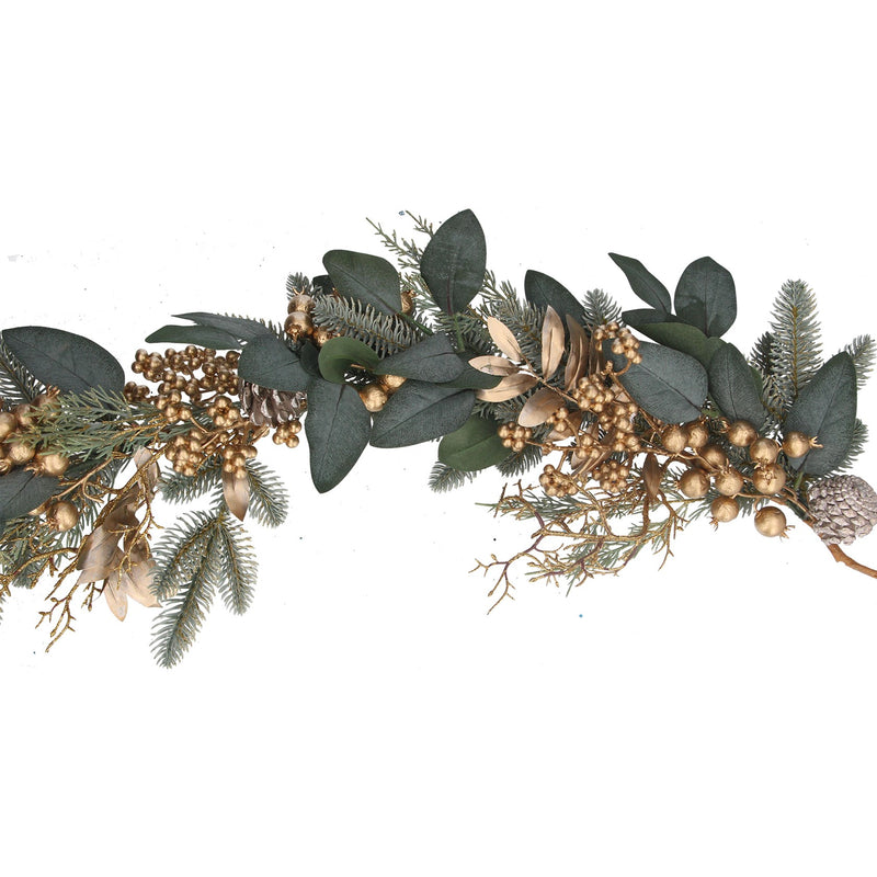 Eucalyptus Gold Berry Garland