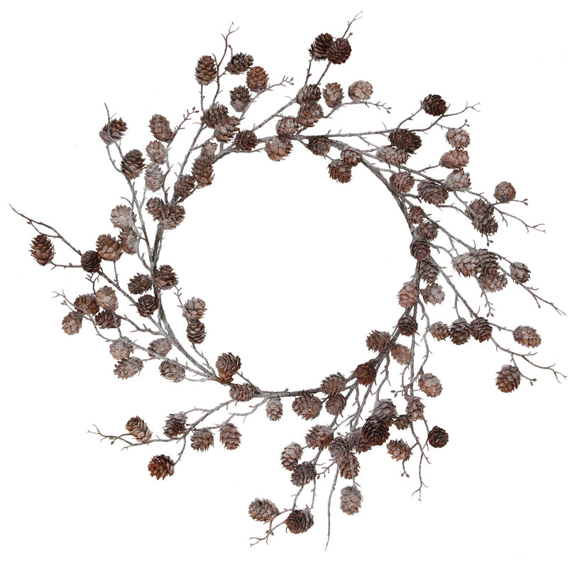 Crystalised Mini Cone Wreath