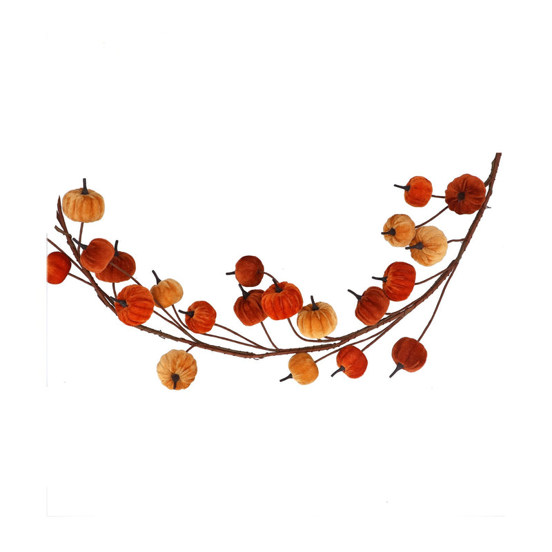 Autumn Mix Velvet Pumpkin Garland