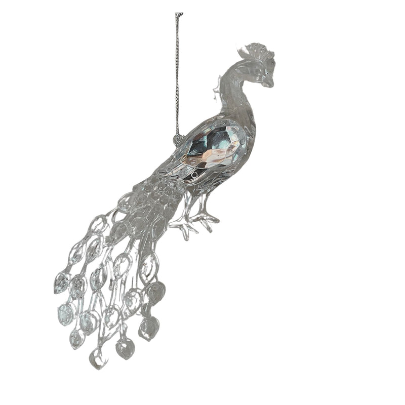 Clear ResinPeacock Bird Tree Decoration