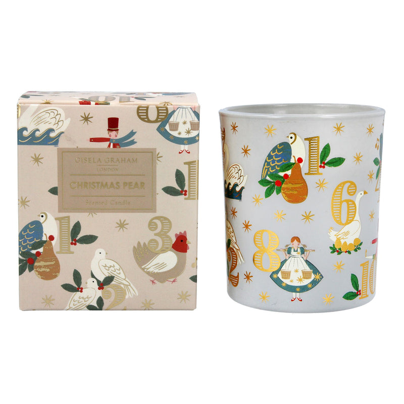 Large Scented Christmas Pear Boxed Candle