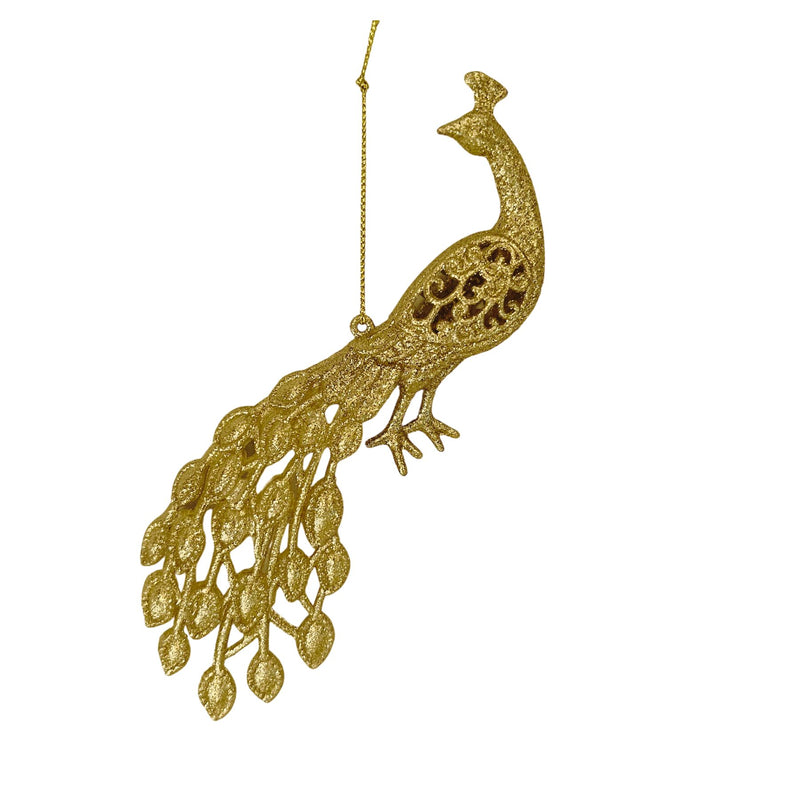 Gold peacock tree decoration