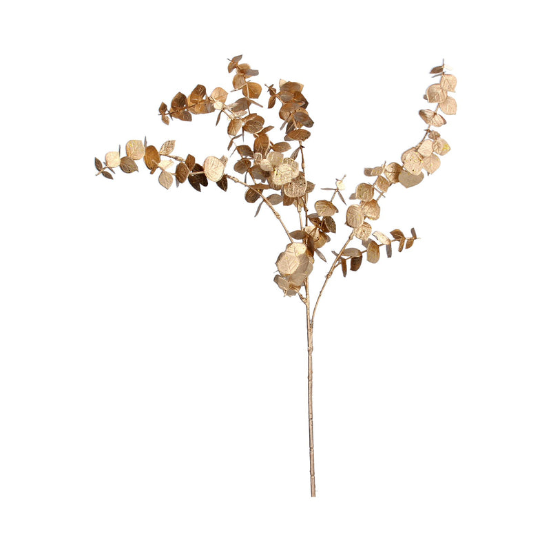 Shiny Gold Eucalyptus Spray