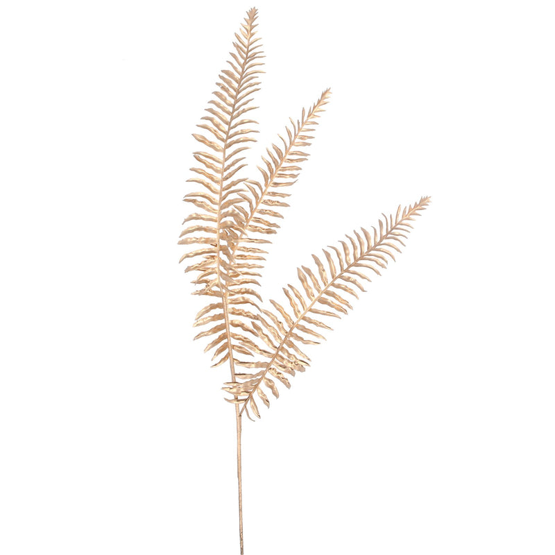 Matt Gold Triple Fern Spray
