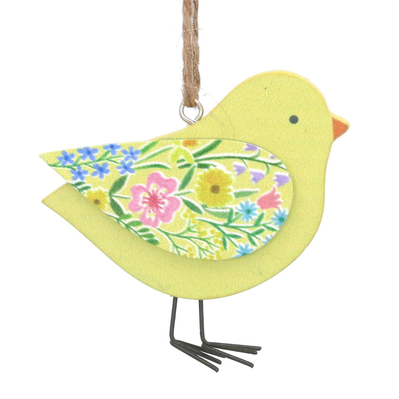Wood Dec 6cm - Pastel Meadow Chick