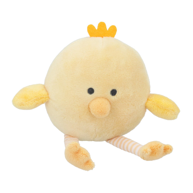 Yellow Shelf Sitter Chick with Striped Legs