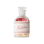 Safety matches in glass bottle