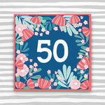 50th Birthday Card