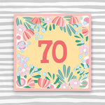 70th Birthday Card