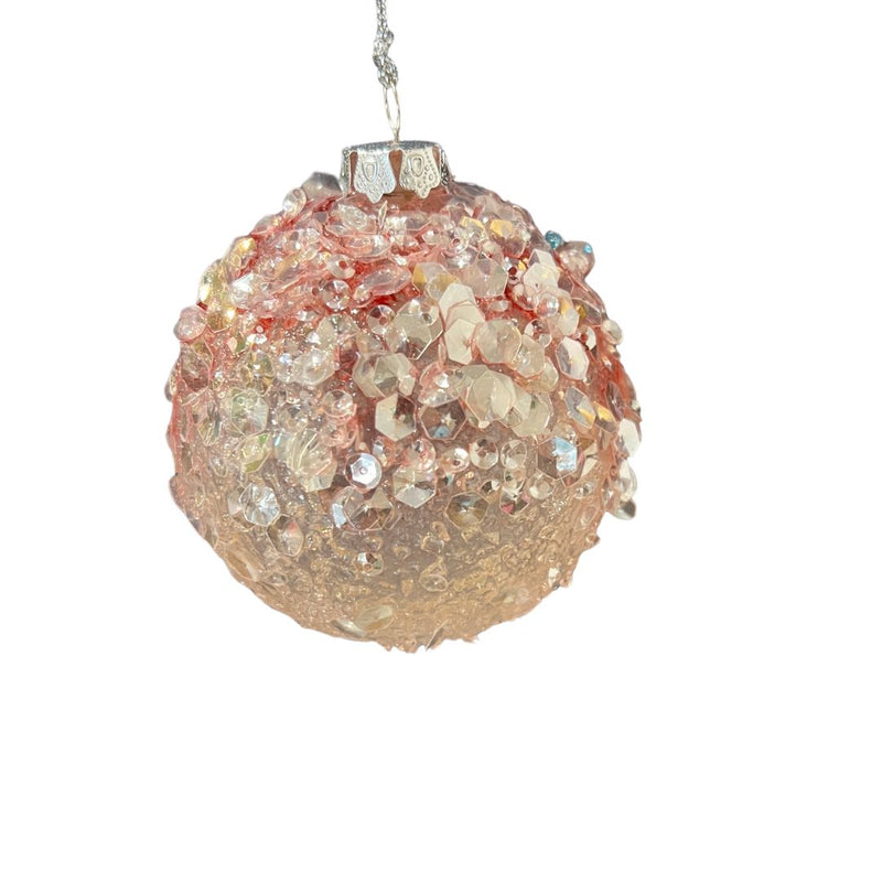 Pink Sequin bauble