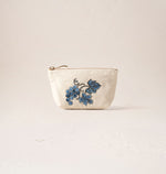 Elizabeth Scarlett Grapevine Cream Cotton Pouches
