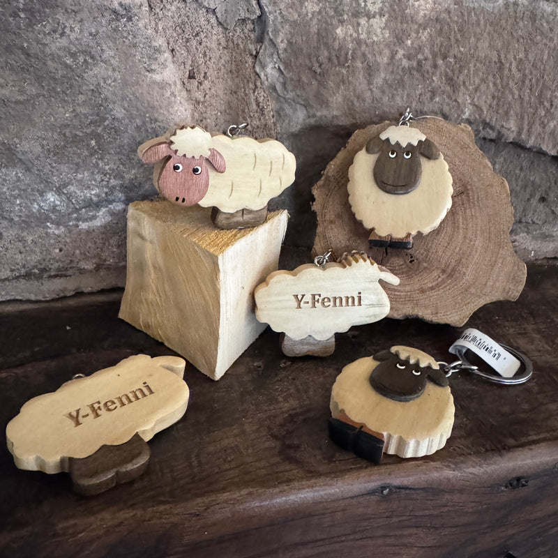 Y-Fenni Sheep Key Ring