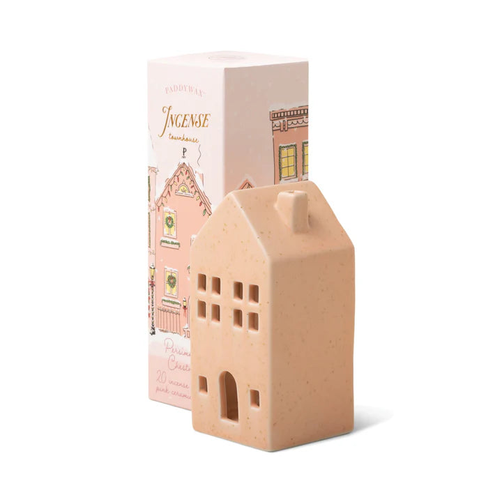 Pink Townhouse Incense & Tealight Holder