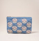 Elizabeth Scarlett Pearl Shell Dusky Blue Bags