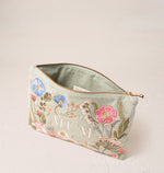 Elizabeth Scarlett Sage Pressed Flower Mum Everyday Pouch
