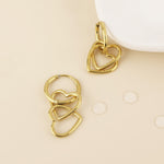LOCHIE HEART HUGGIE EARRINGS - GOLD