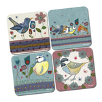 Stitched Birdie Coasters and Placemats