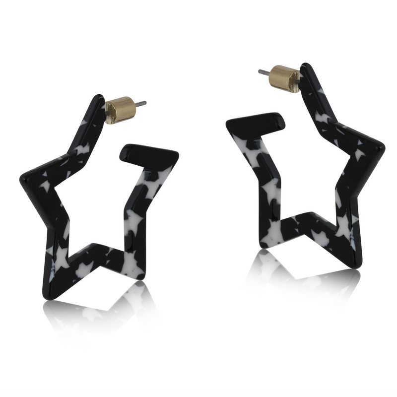 Julia Star Pattern Resin Earrings