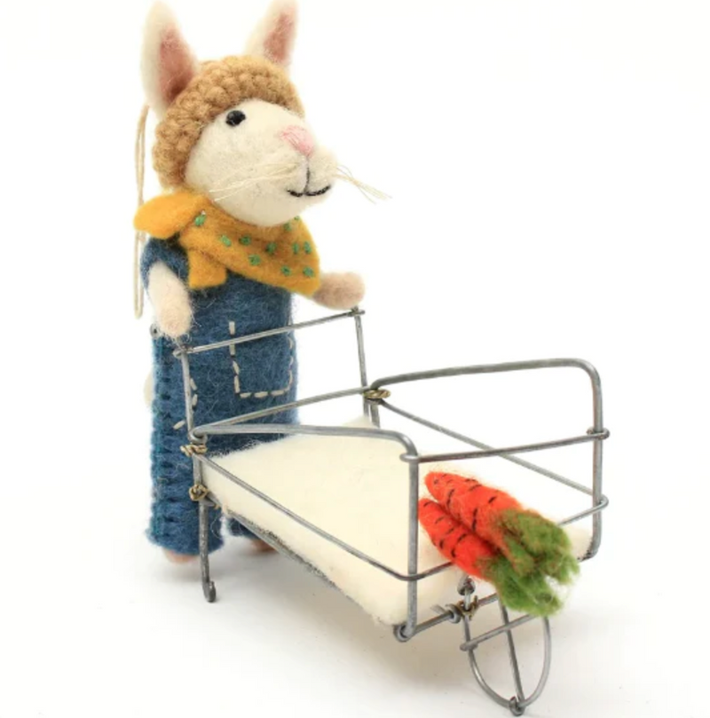 Bunny with Wheelbarrow