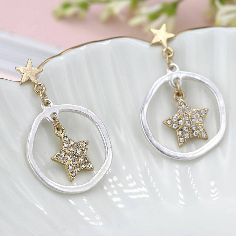 Golden Star Earrings