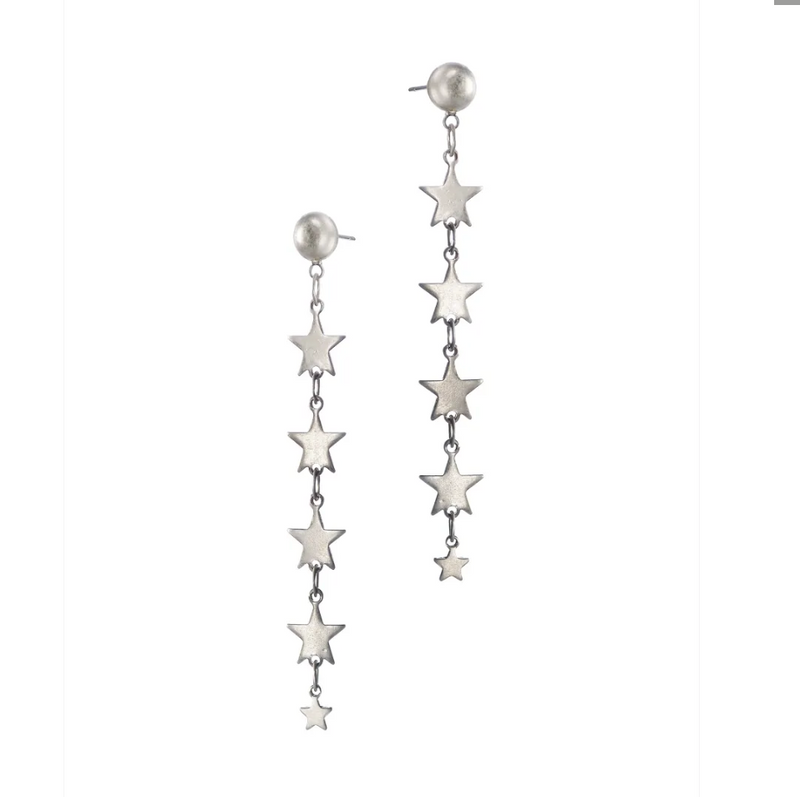 Five Sisters Star Drop Earrings