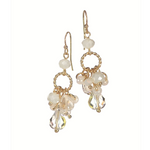 Ring of Cluster Drop Earrings