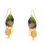 Erica Metal & Resin Dangle Earrings