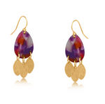 Erica Metal & Resin Dangle Earrings
