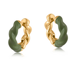Sarah Rope Two Tone Earrings