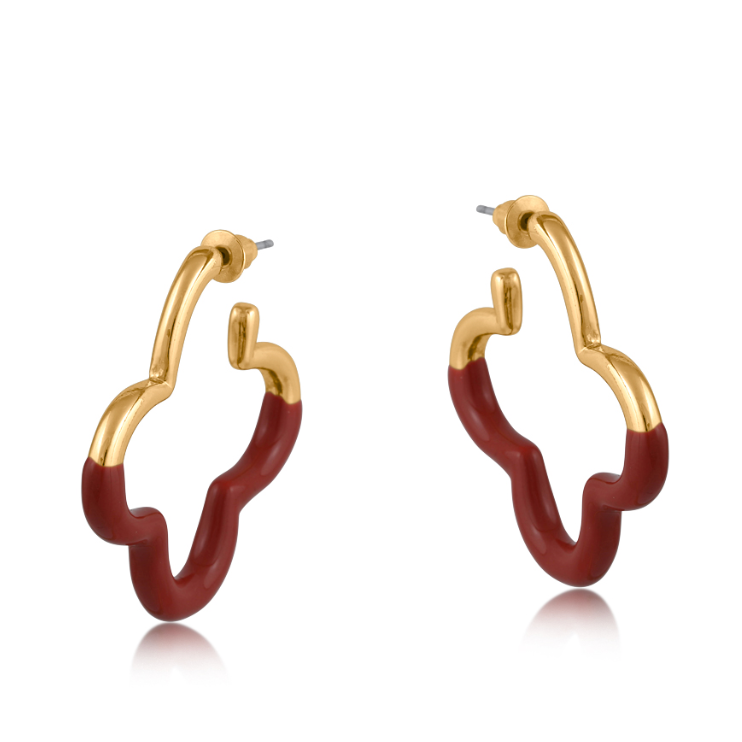 Josephine Floral Shape Metal Earrings