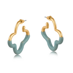 Josephine Floral Shape Metal Earrings